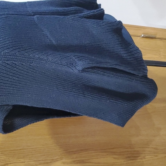 Premise nwt giza black knit open side sweater kangaroo pocket - Picture 2 of 6